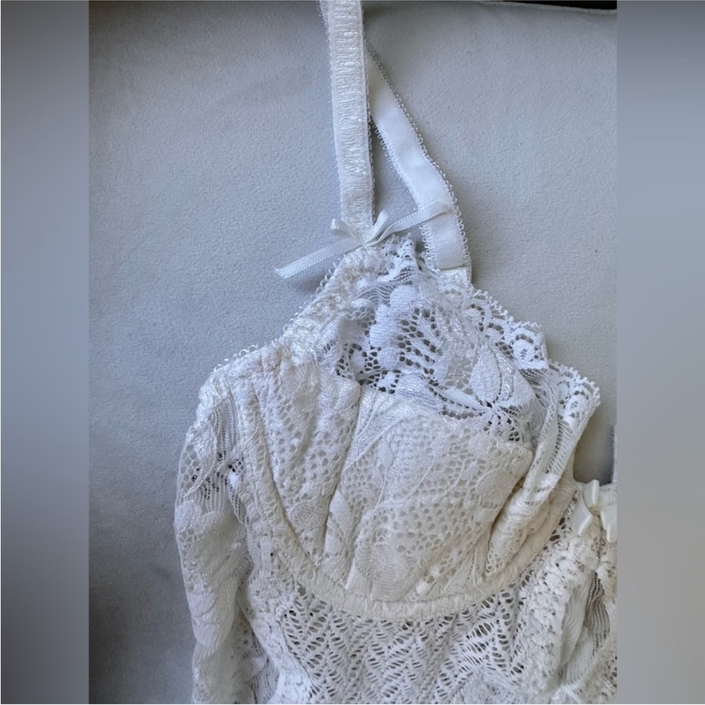 New LA PERLA documented White  lace Bodysuit - Picture 9 of 12